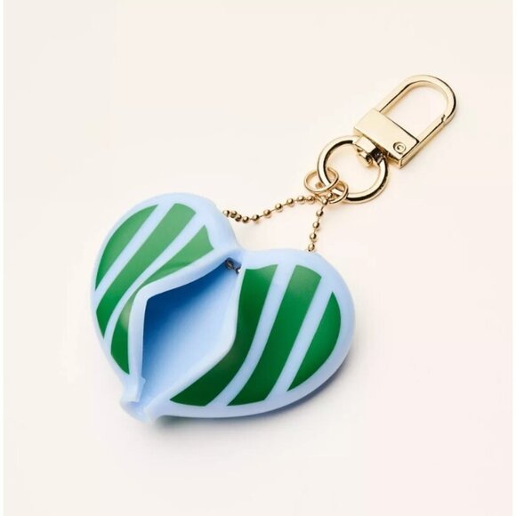 Striped Heart Coin Purse Bag Charm - kate spade new york x Target, Green/Blue - Picture 3 of 10
